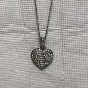 Judith Jack Reversible Heart Diamond Pendant